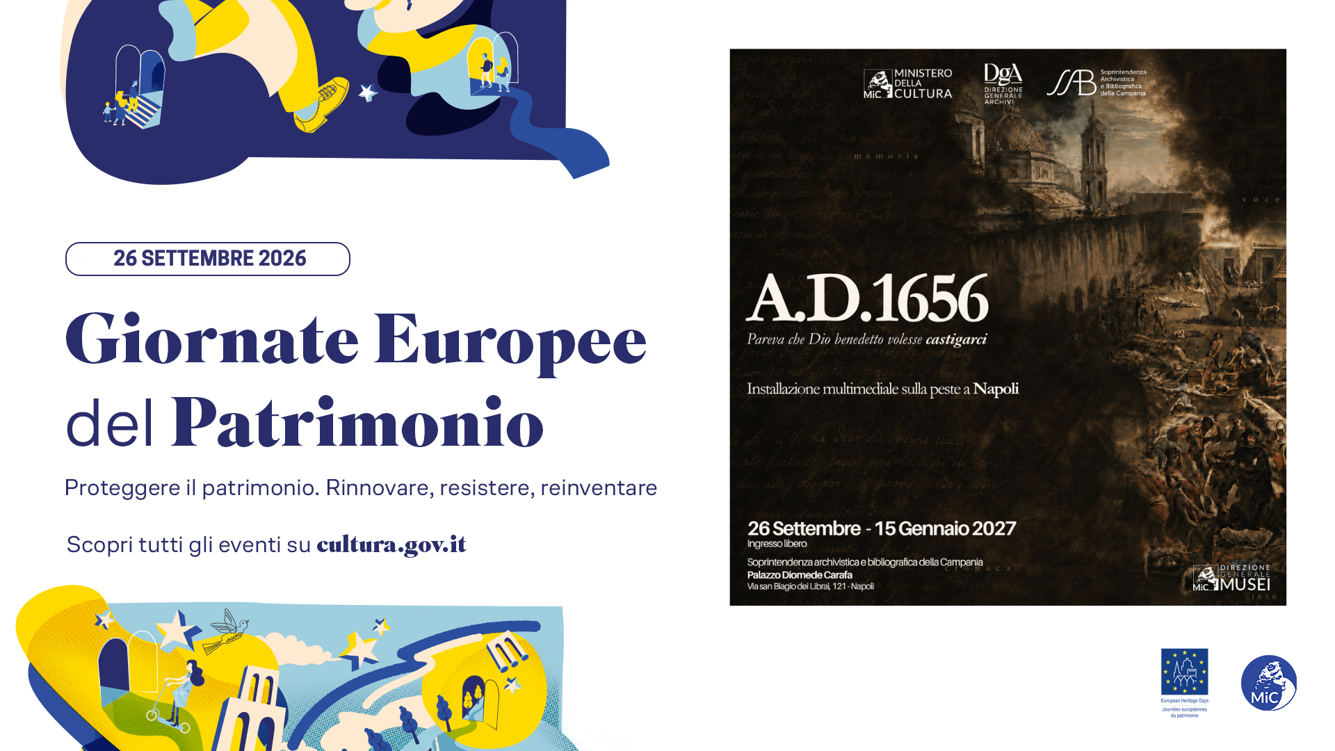 GEP 2026 - Apertura straordinaria della mostra "A.D. 1656 Pareva che Dio benedetto volesse castigarci. La voce della Cronaca de’ Bianchi nella tela di Micco Spadaro"